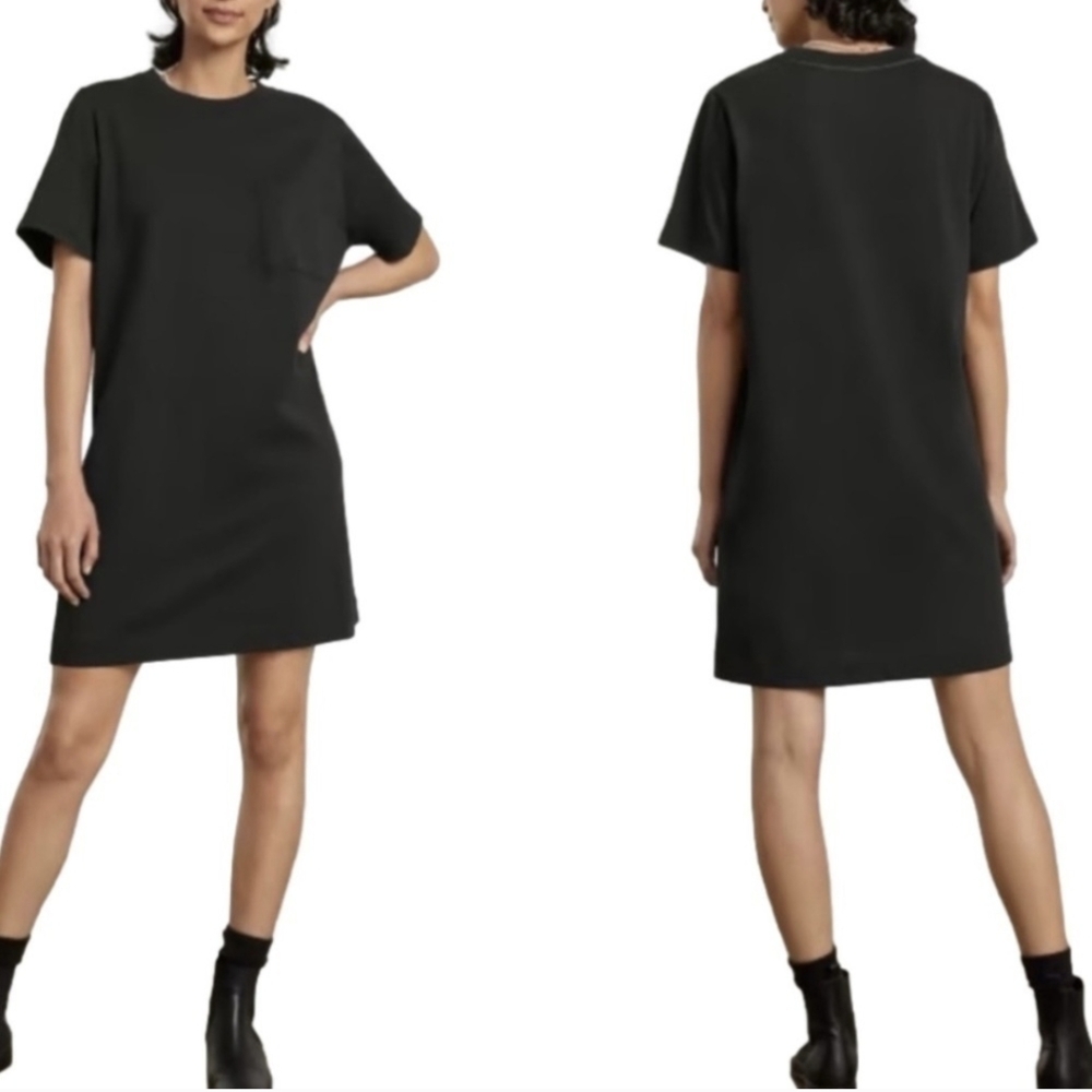 Everlane The Organic Cotton Weekend Tee Dress Black Size Small